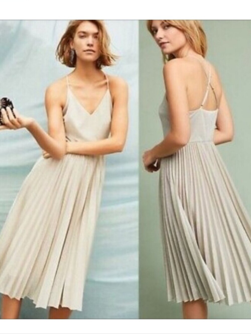 Anthropologie Elevenses Lunar Pleated Dress Size 14 Nwt